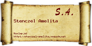 Stenczel Amelita névjegykártya